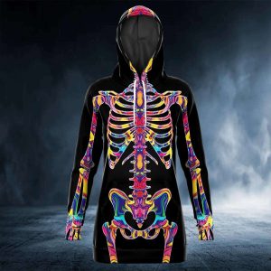 Colorful Skeleton Bone – Skull Clothing – Skull Hoodie Dress