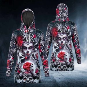 From Thorns To Roses – Queen Sugar Skull – Skull Hoodie Dress