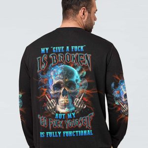 My Give A F Is Broken – Skull Clothing – Skull Sweater Mens